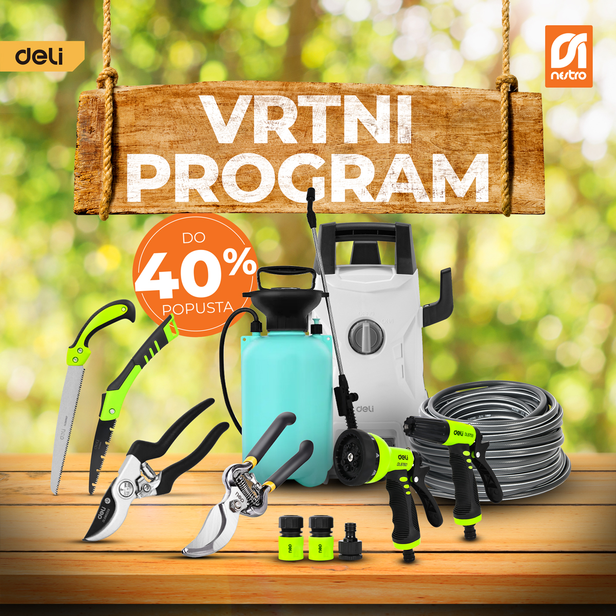 Opremi se za sezonu vrtlarenja uz visokokvalitetnu kolekciju vrtnog alata DELI!