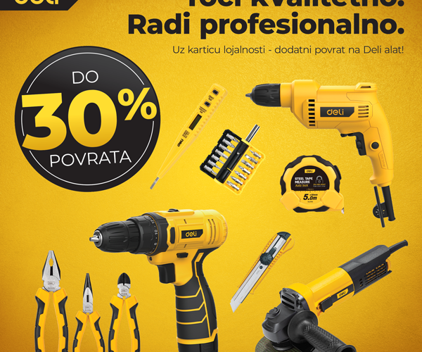 Snaga u tvojim rukama – DELI alati u Nestro ponudi!