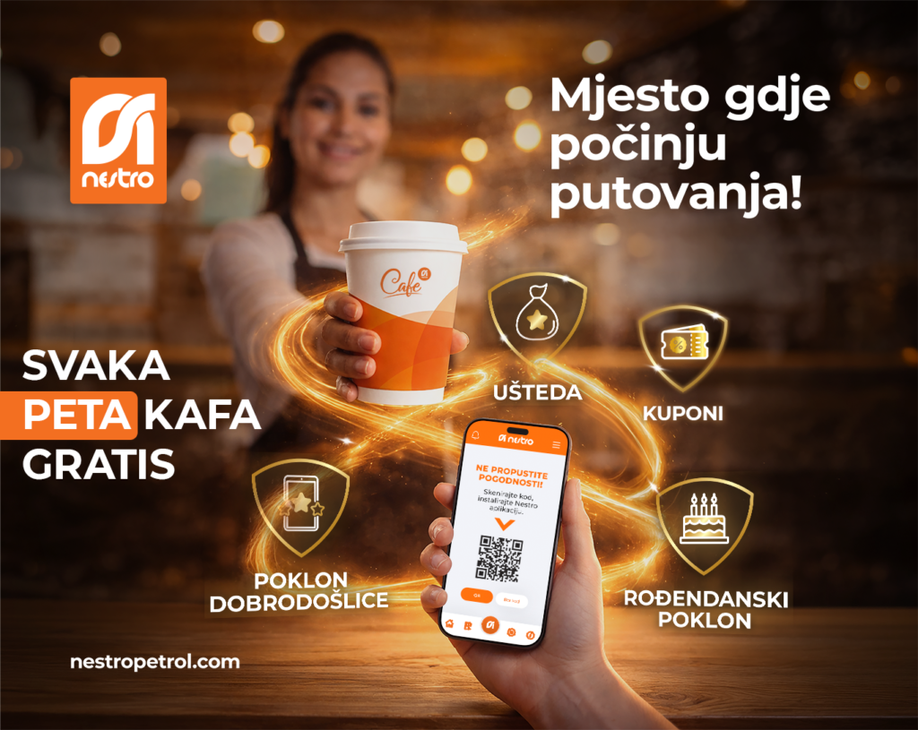 Svaka peta kafa GRATIS i ekskluzivni kuponi u Nestro aplikaciji